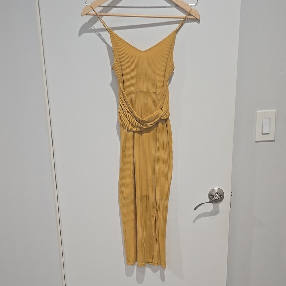 Elegant Mustard Yellow Dress
